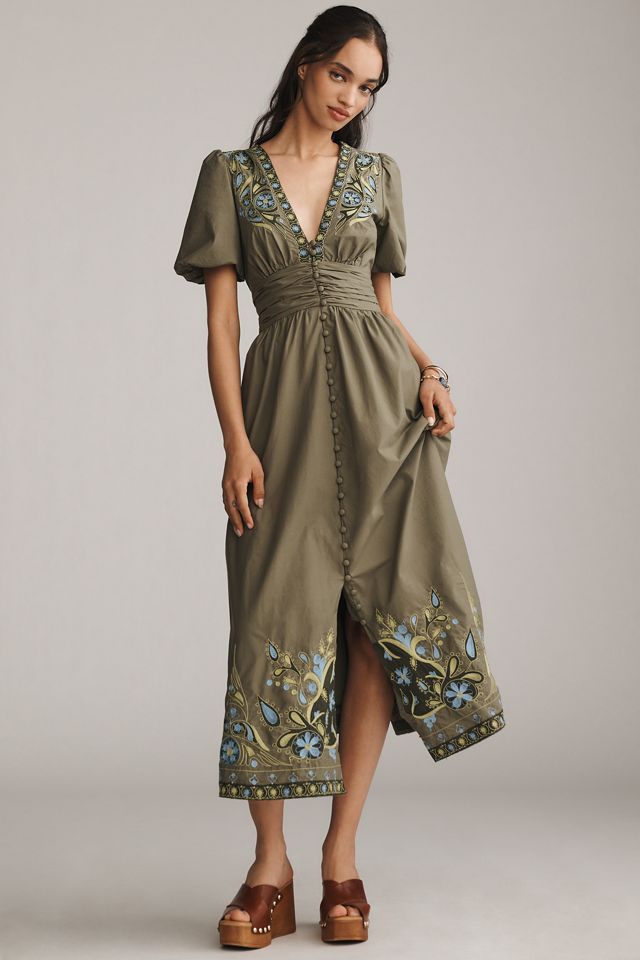 The Katerina Embellished Button-Front Dress #2