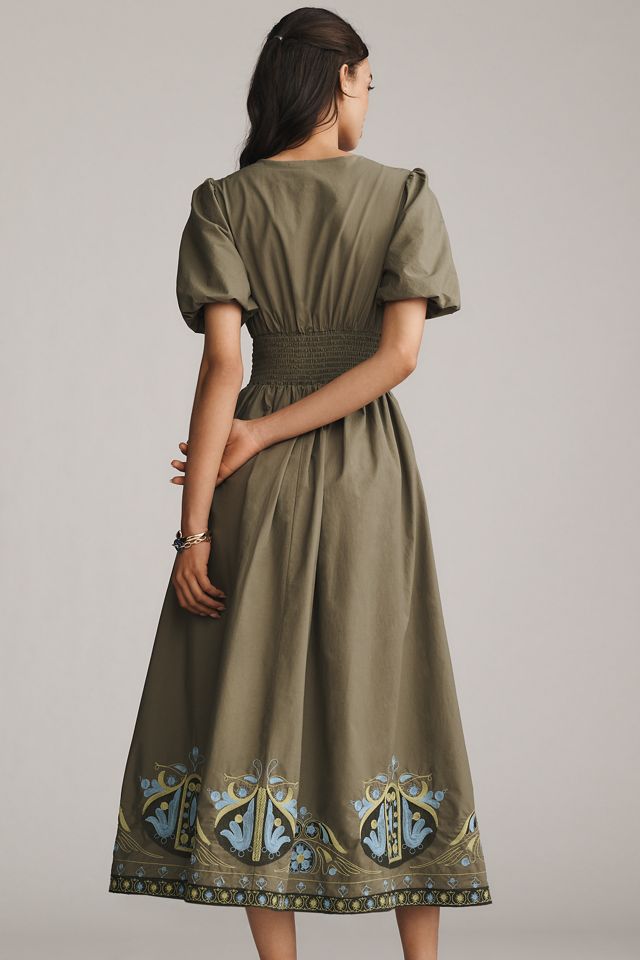 The Katerina Embellished Button-Front Dress #3