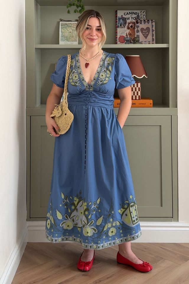 The Katerina Embellished Button-Front Dress #3