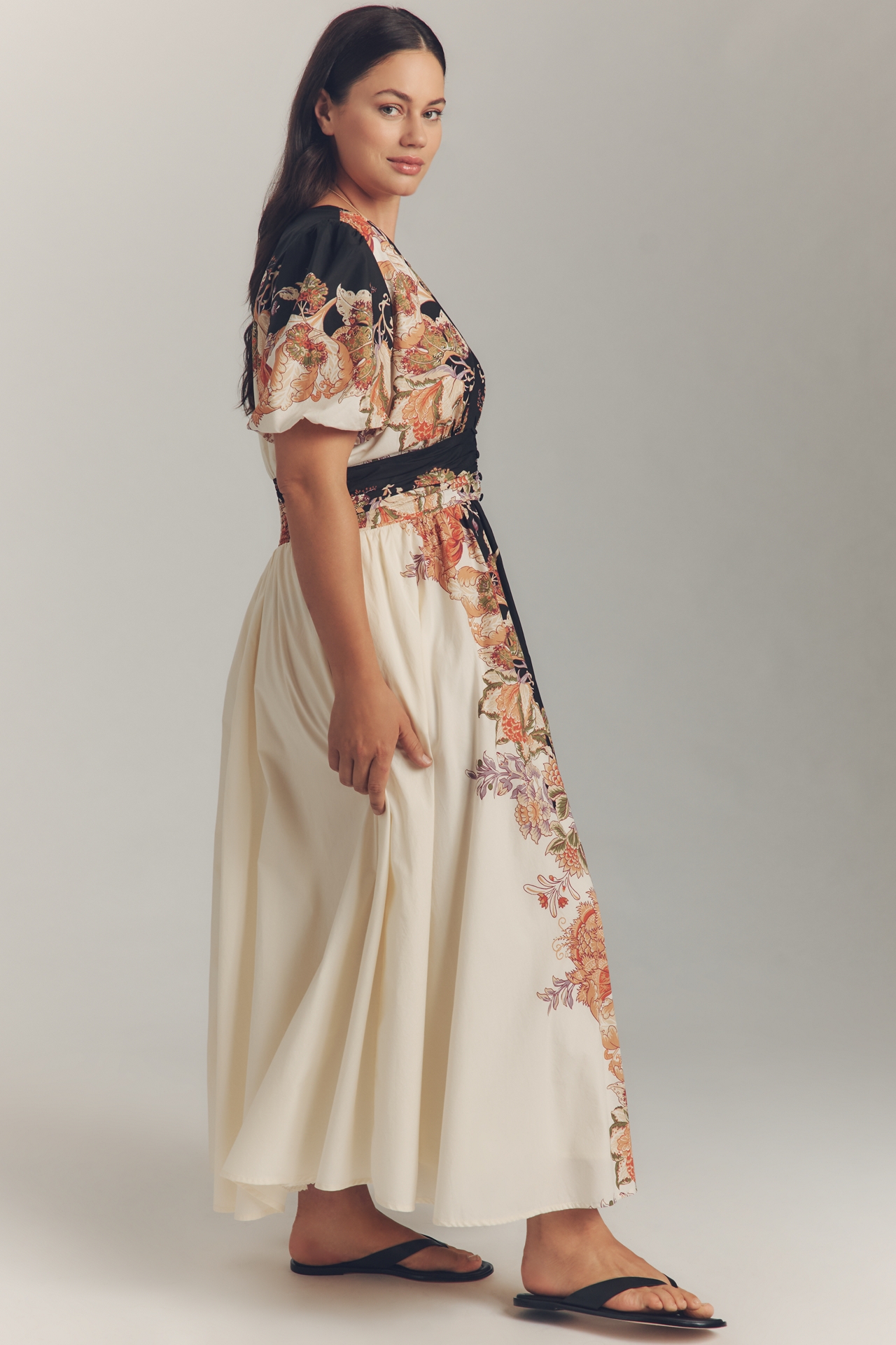 The @heynasreen Katerina Button-Front Dress