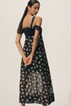 knee length dresses for ladies Karyme Polka Dot Tulle Midi Dress main image 0