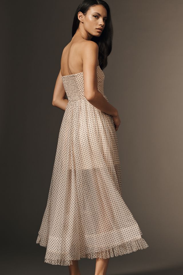Maeve Strapless Tulle Midi Dress