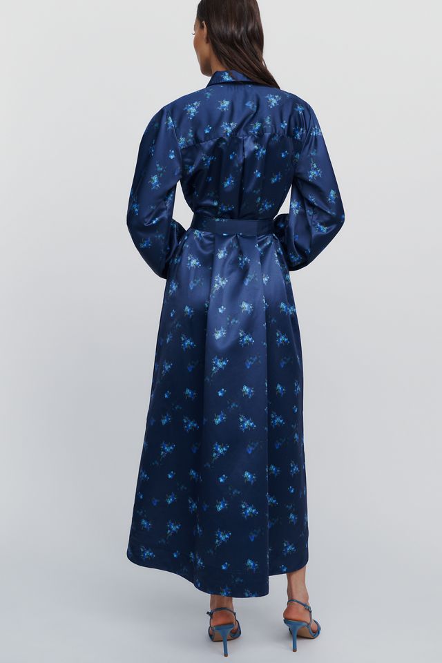 Mona Silken Maxi Shirtdress #2