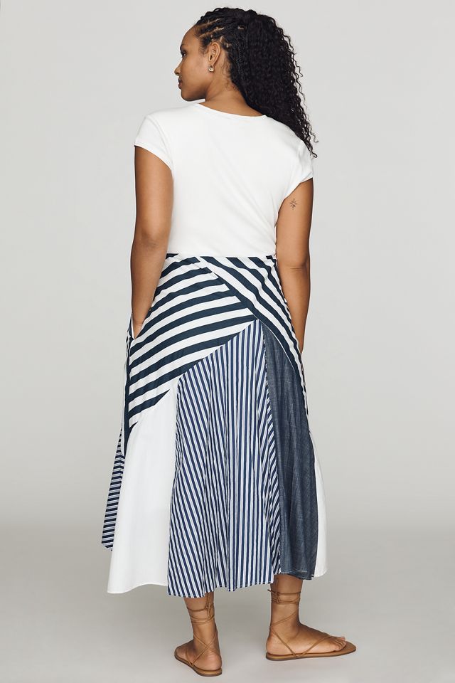 Maeve Twofer Patchwork Midi Dress #5