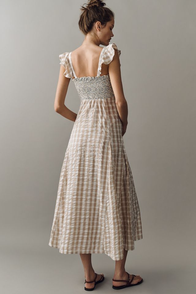 Pilcro Cotton Buttondown Midi Dress | Anthropologie
