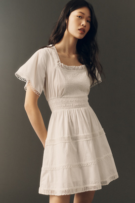The Somerset Square-Neck Mini Dress