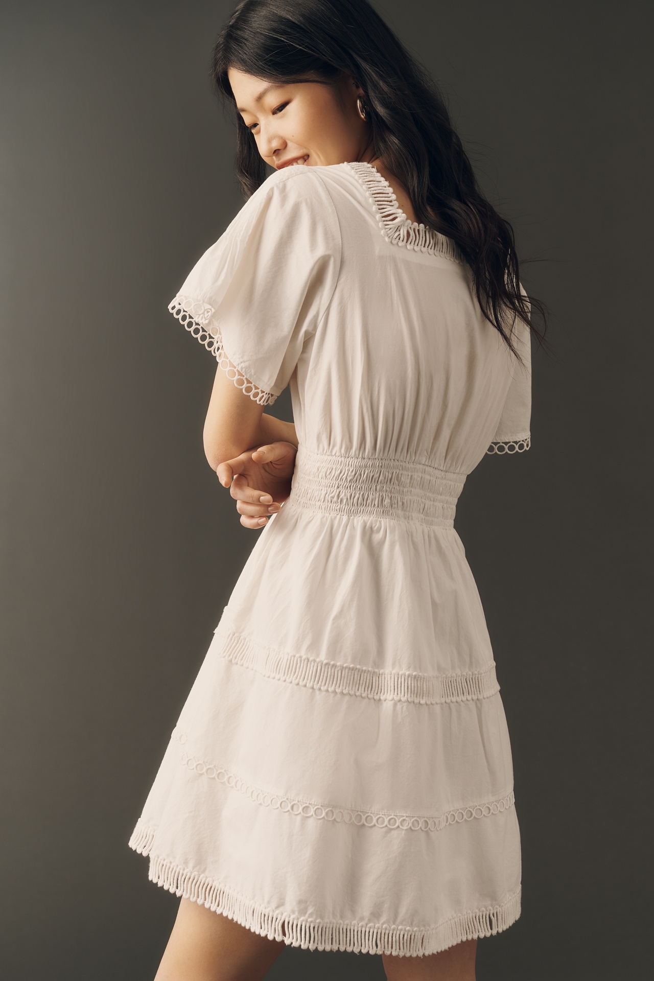 The Somerset Square-Neck Mini Dress