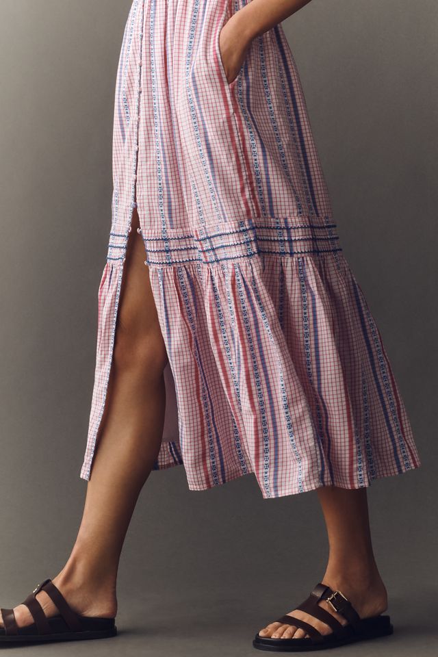 Peregrine Puff-Sleeve Midi Dress #1
