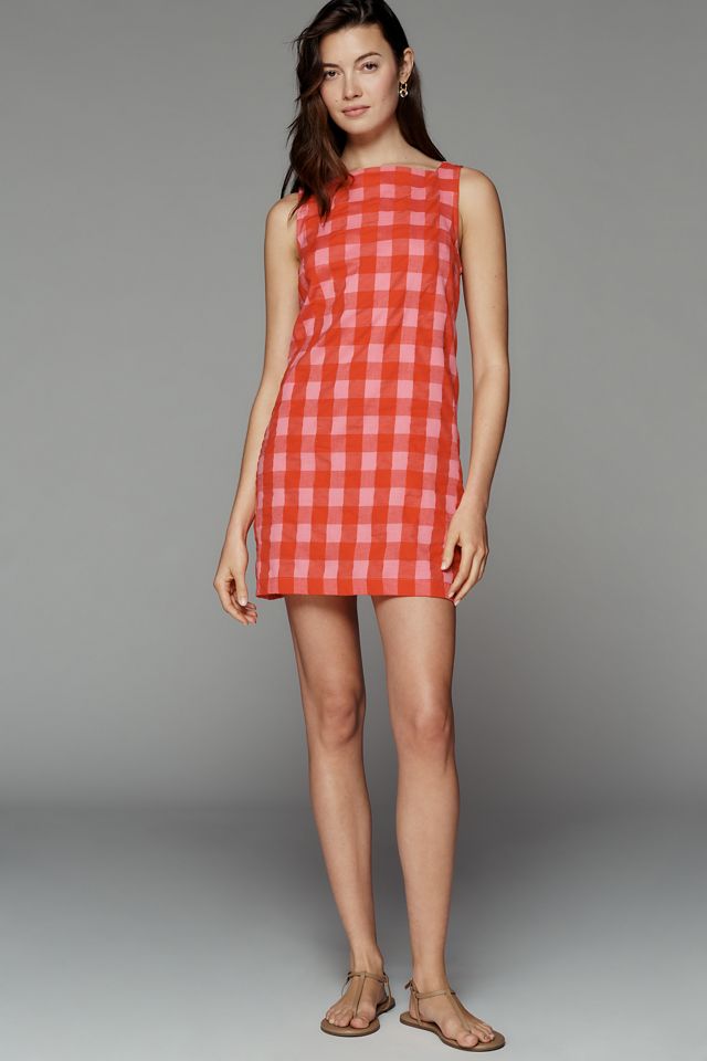 open lace back dress Red Sleeveless Tiered Skirt Shift Dress · Filly Flair