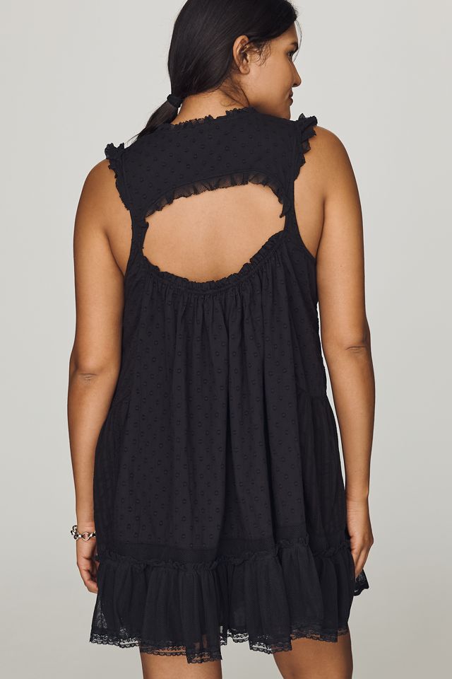 By Anthropologie 100% Cotton Ruffle Mini Dress #5