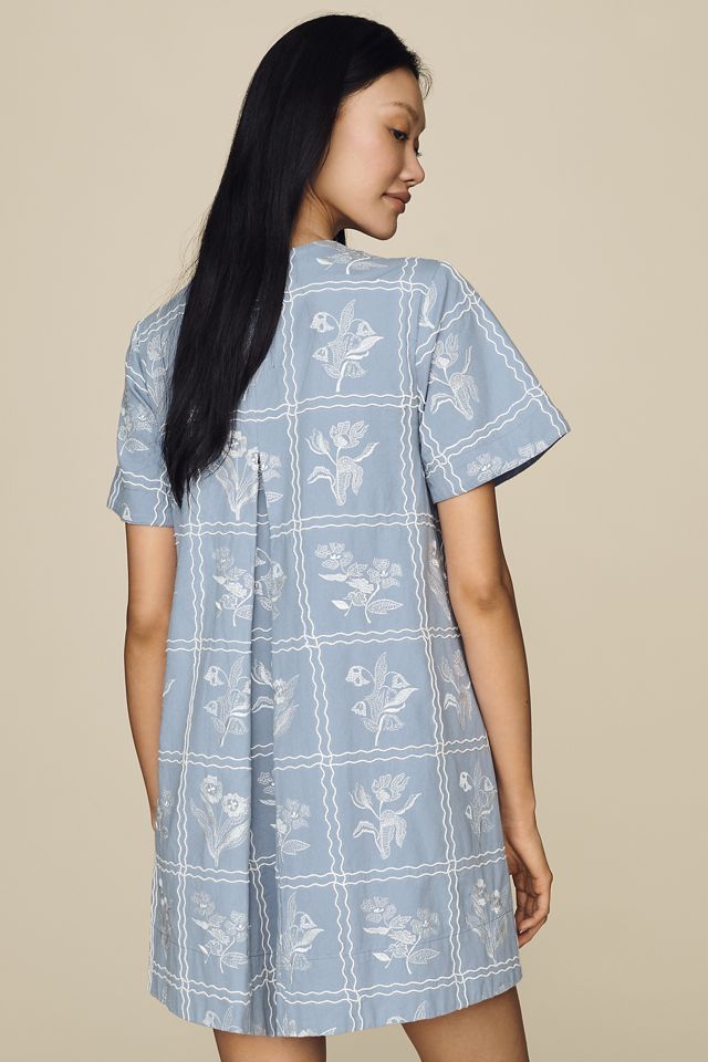Maeve Emmy Swing Buttondown Mini Dress #3
