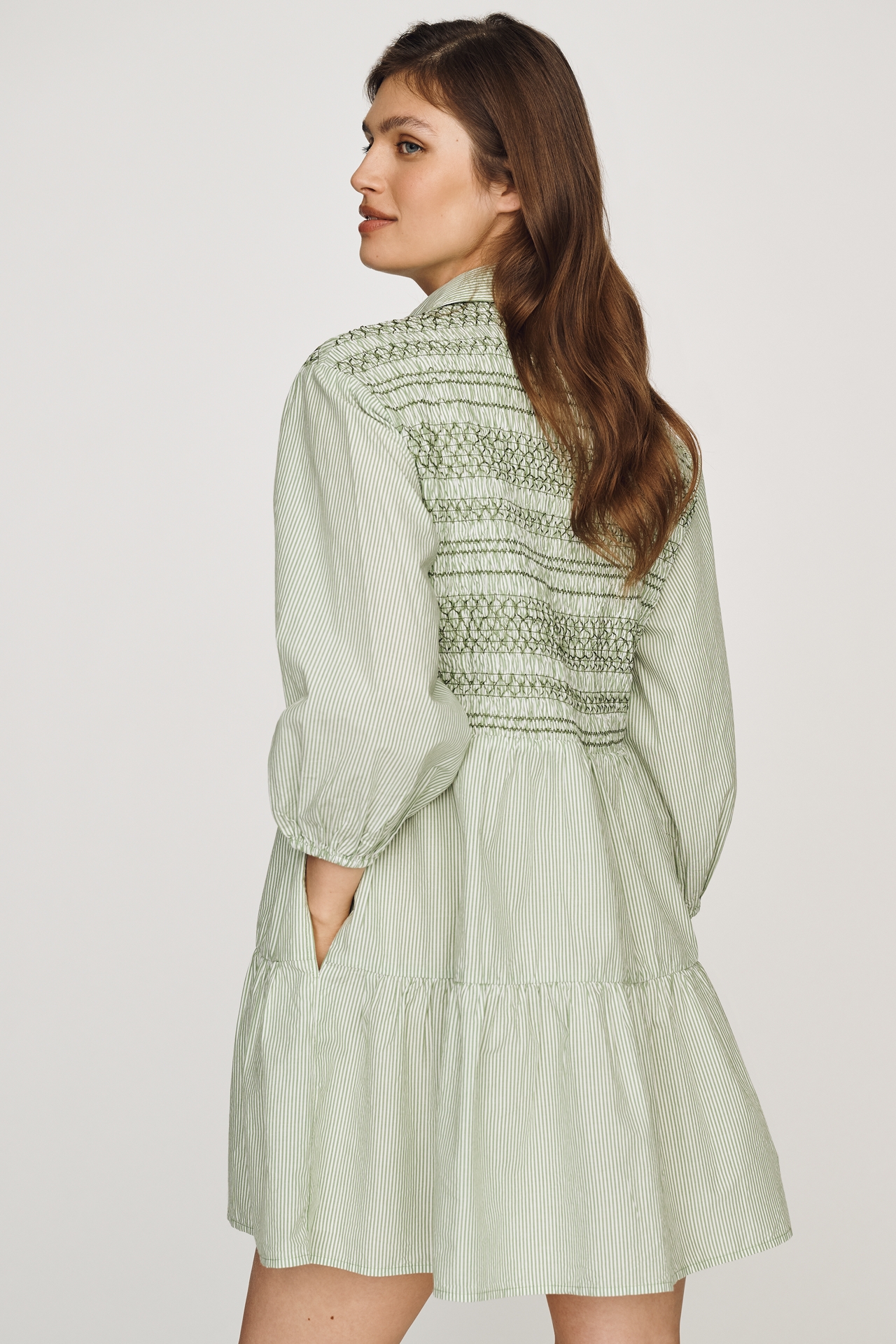 Maeve Bettina Cotton Mini Shirt Dress