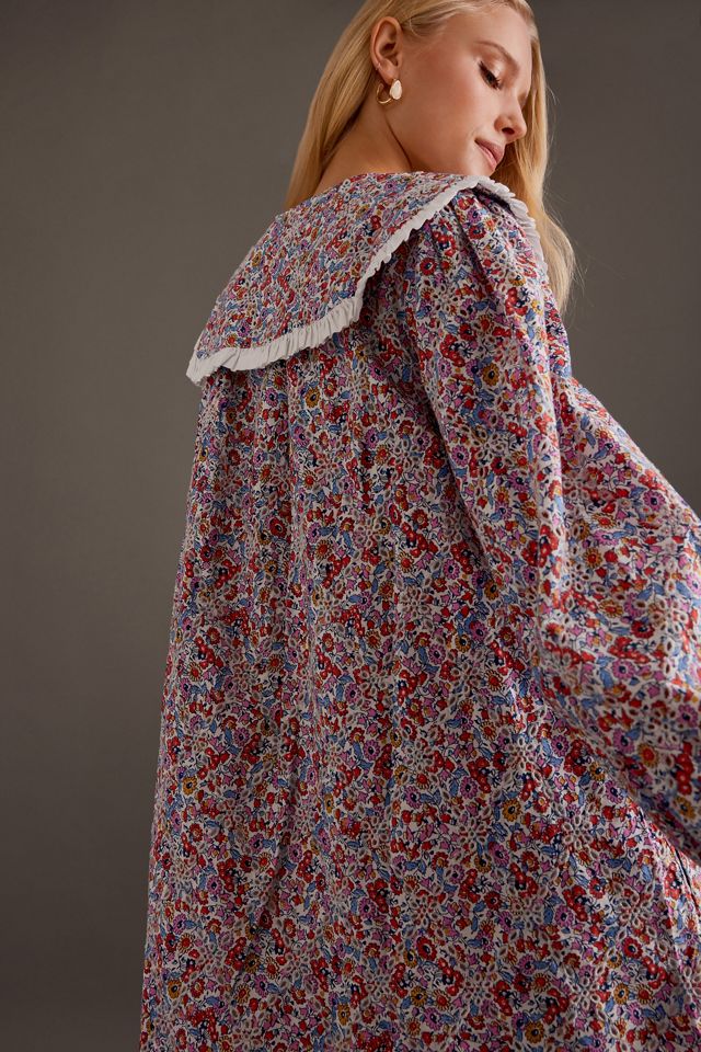 Robe Mini à Col Manches Longues By Anthropologie #2