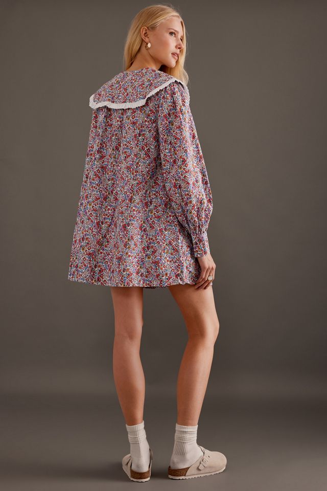 Robe Mini à Col Manches Longues By Anthropologie #6