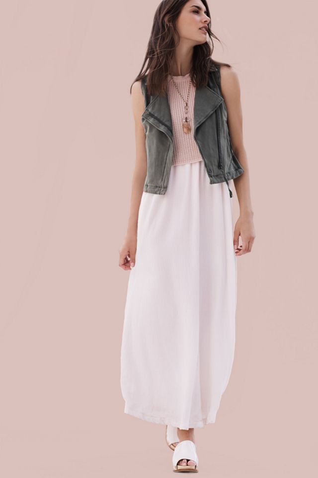 Layered Sandstone Maxi Dress #1