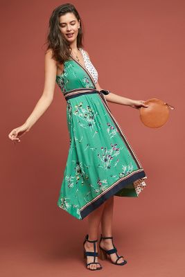 Anthropologie botanica sale wrap dress