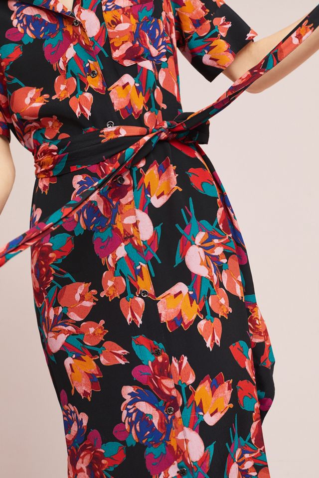 Floral Buttondown Shirtdress #3