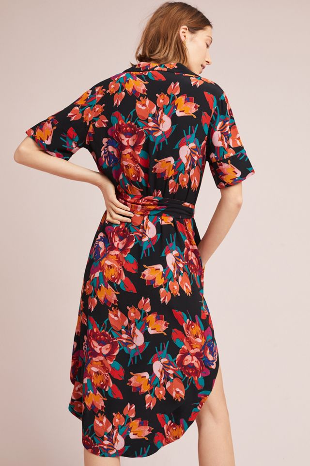 Floral Buttondown Shirtdress #4