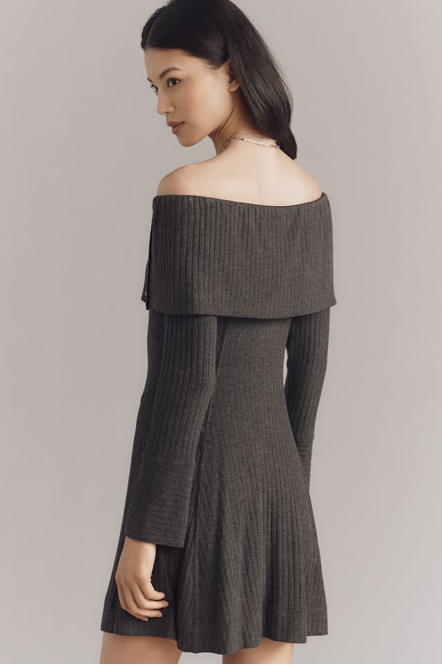 By Anthropologie Off-Shoulder Sweater Dress #2