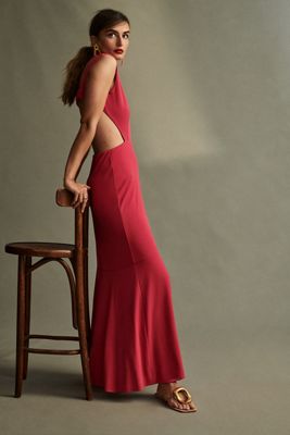 Maeve Open-Back Knit Maxi Dress