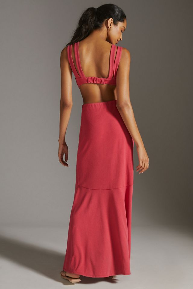 Maeve Open-Back Knit Maxi Dress #3