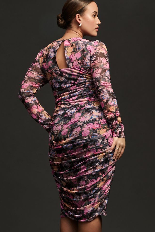 black gold long sleeve dress Black Hand Embellished Long Sleeve A Line Gown