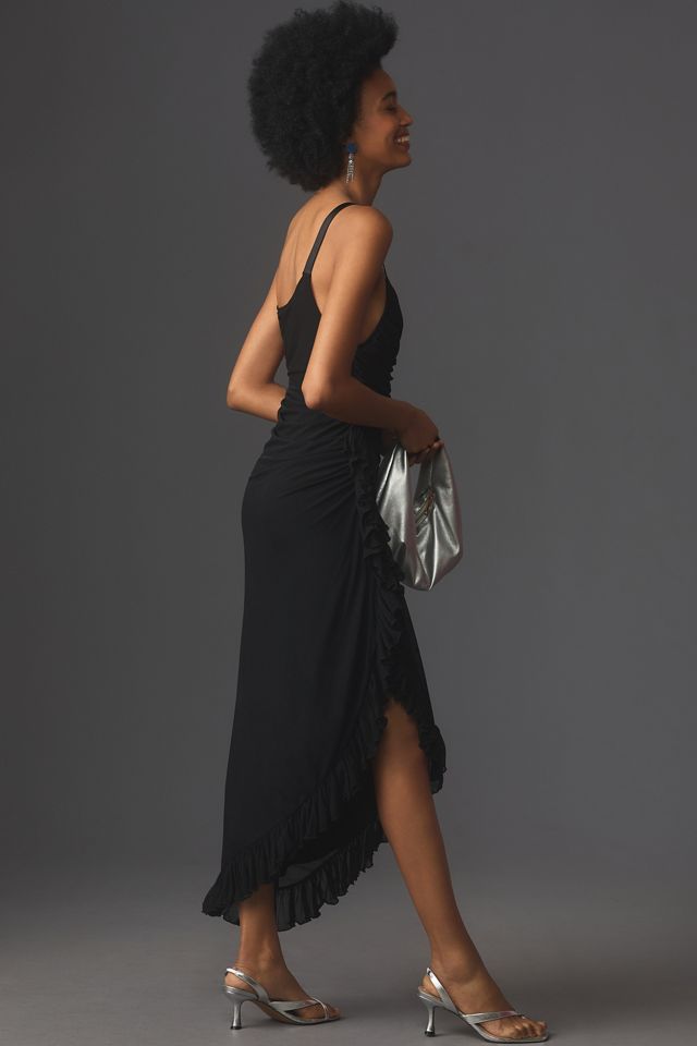 By Anthropologie Sleeveless Ruched Midi Dress #2