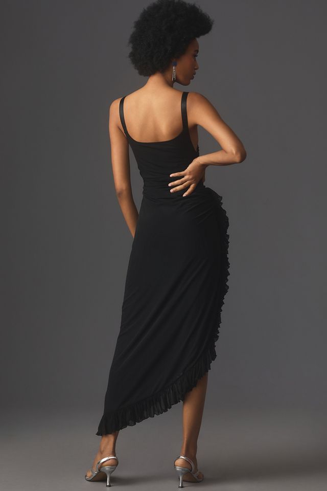 By Anthropologie Sleeveless Ruched Midi Dress #3