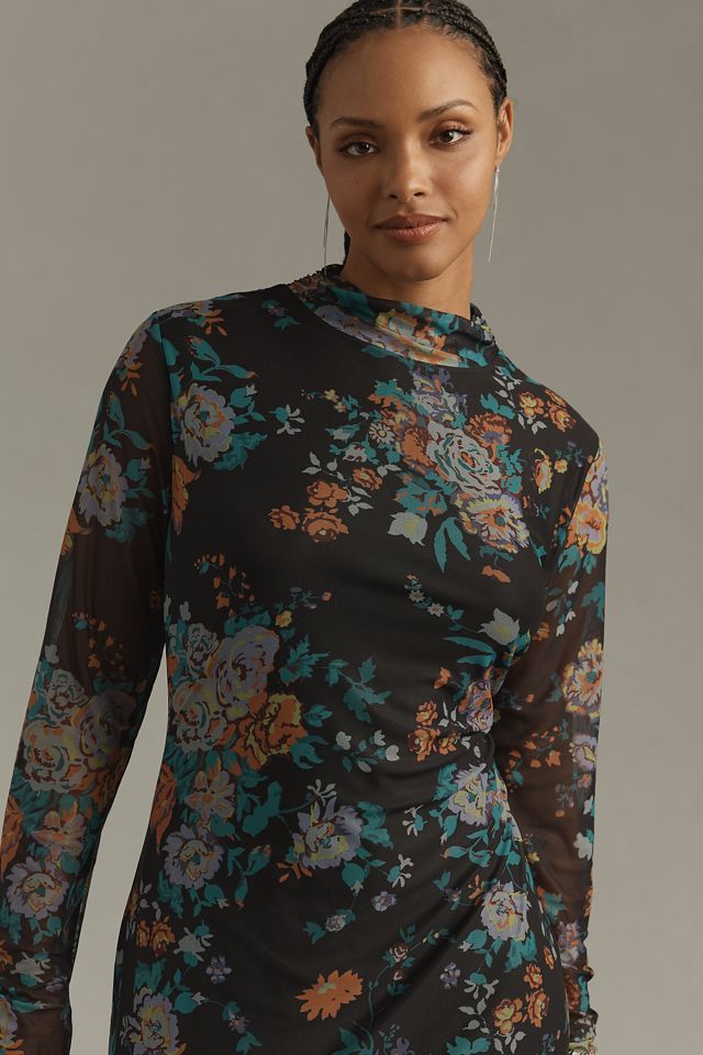 By Anthropologie Mock-Neck Knit Maxi Dress #6