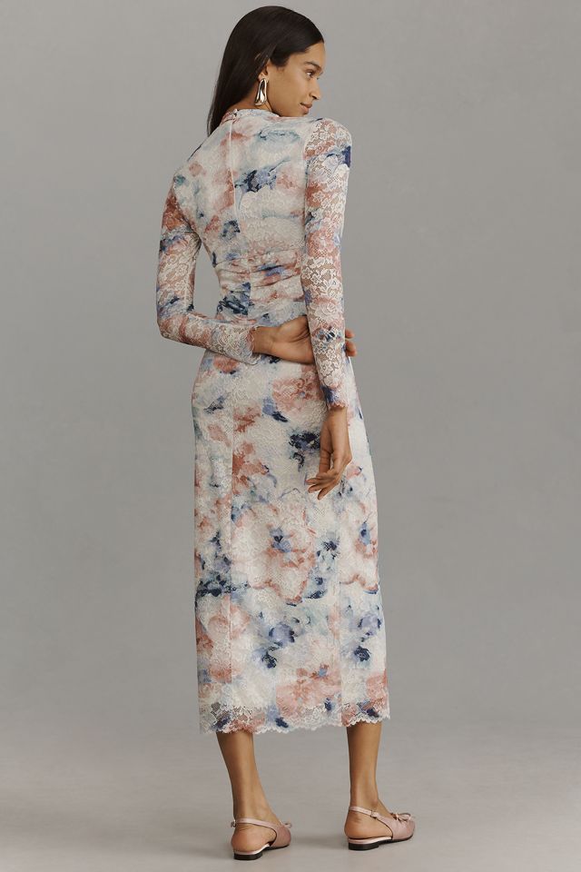 By Anthropologie Mock-Neck Fitted Lace Dress #2