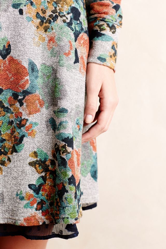 Terry Floral Fit & Flare Dress #2