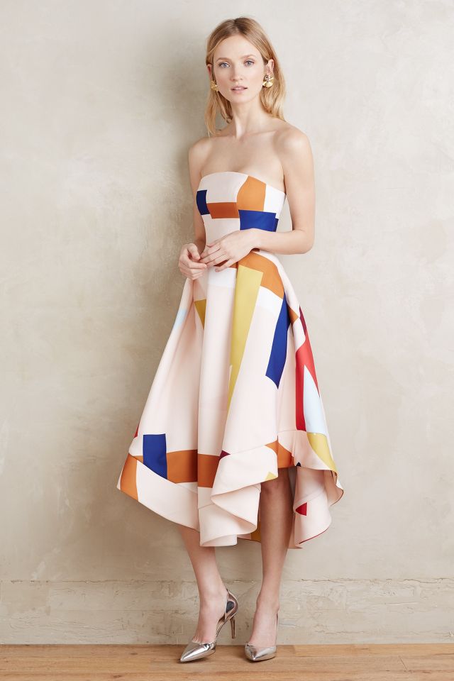 Anthropologie best sale strapless dress