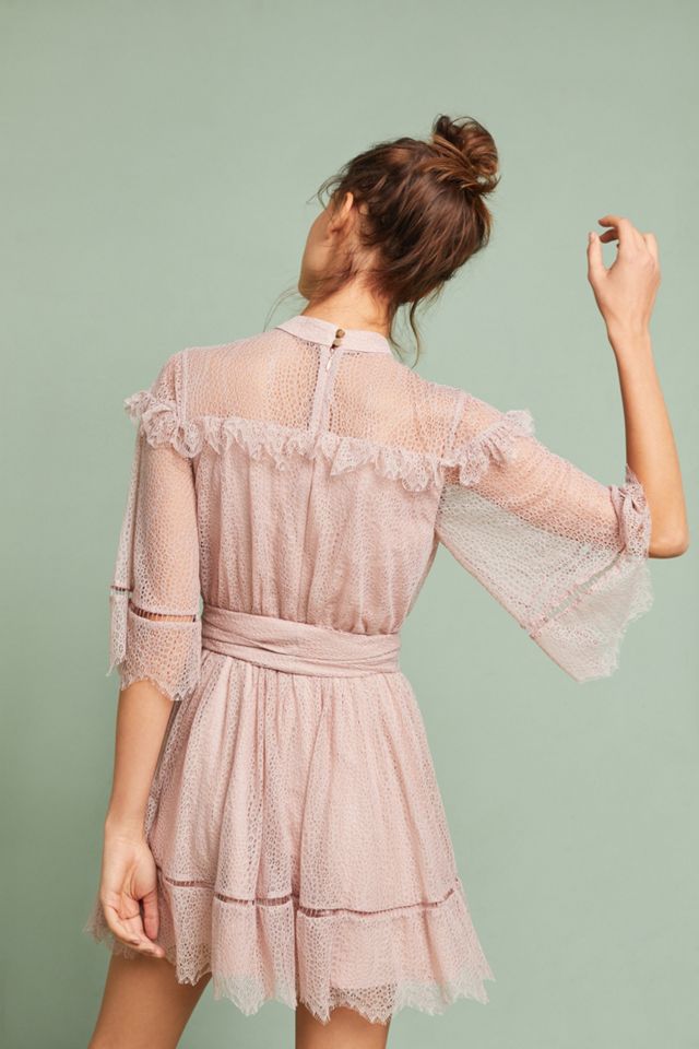 Ruffled Lace Midi Dress #3