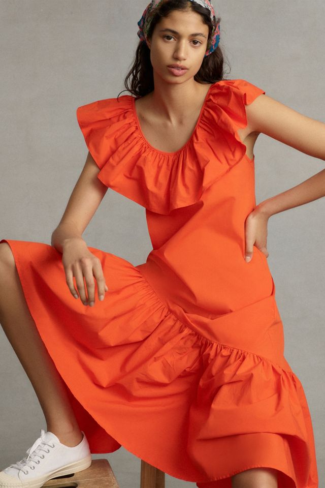 WHIT TWO Flouncy Ruffled Maxi Dress #1