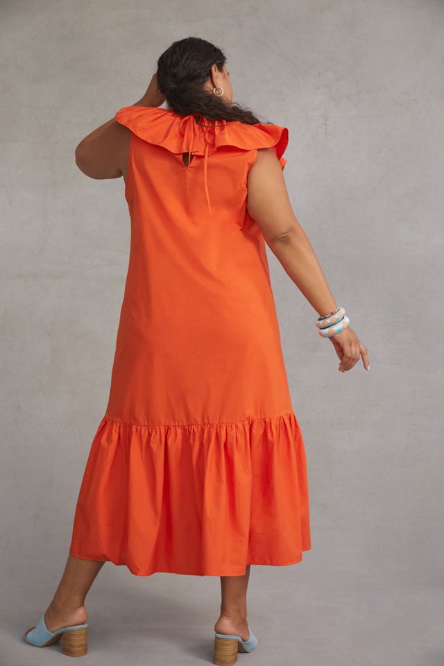 WHIT TWO Flouncy Ruffled Maxi Dress #6