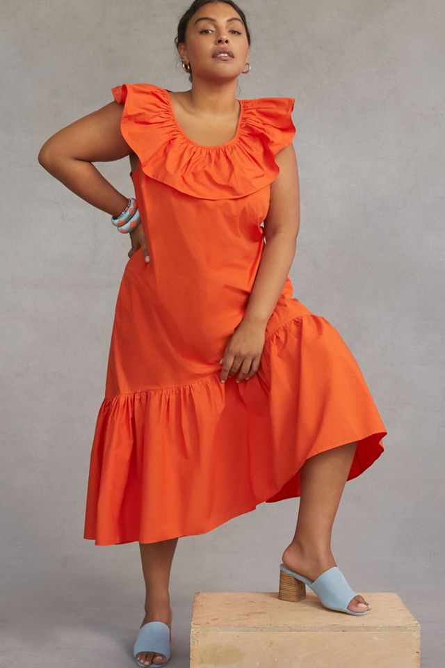 WHIT TWO Flouncy Ruffled Maxi Dress #4