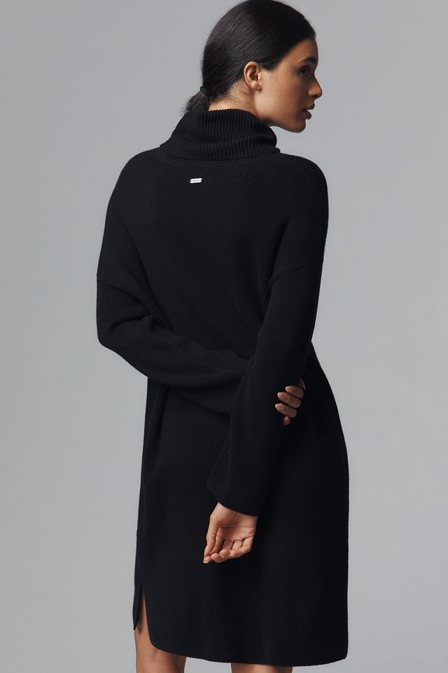 Barbour Turtleneck Rib Stretch Sweater Mini Dress #1