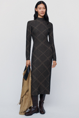 Barbour Adina Cotton Wool Knit Midi Dress by Anthropologie