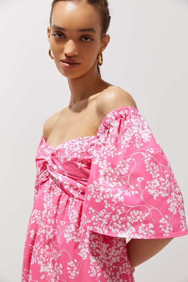 peter som pink dress Peter Som for Anthropologie Floral Mini Dress