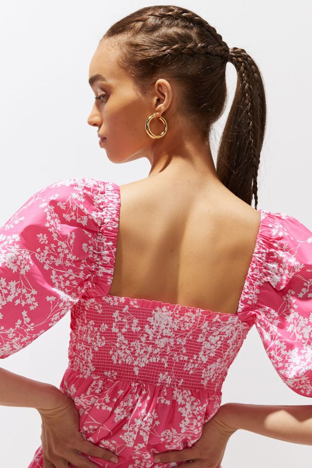 peter som pink dress Peter Som for Anthropologie Floral Mini Dress