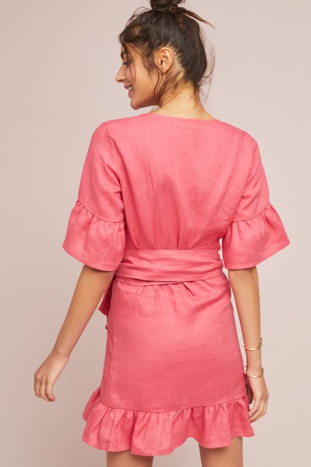 Talulah Linen Wrap Dress #2