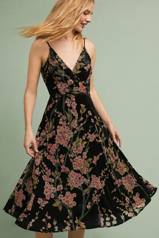 Robe à fleurs effet dévoré Kora #1