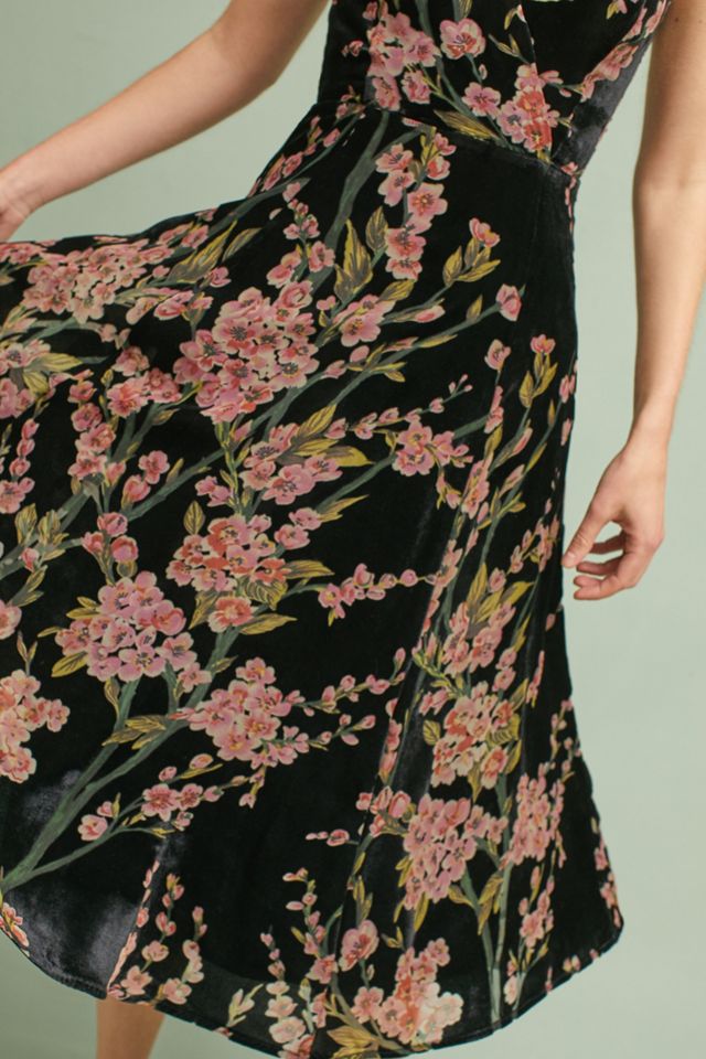 Robe à fleurs effet dévoré Kora #2