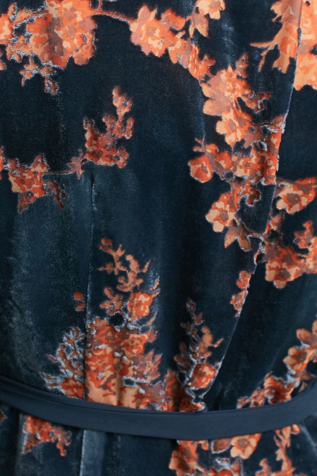 Velvet Burnout Wrap Dress #2