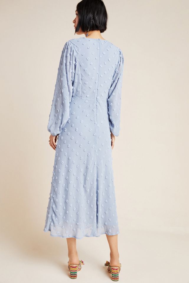 knee length dresses for ladies Midi dress with a square neck main image 0