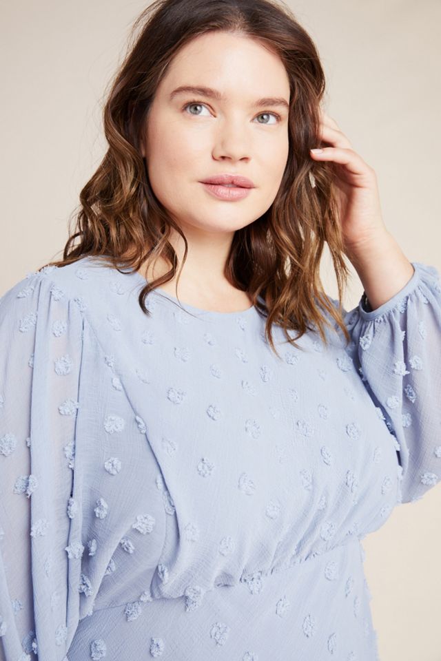 michaela textured midi dress Hutch Anthropologie Michaela Textured Bell
