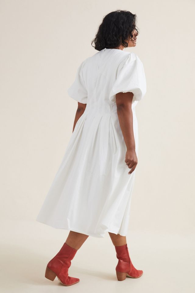 Corset-Seamed Midi Dress #6