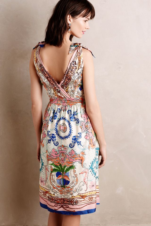Tied Acionna Silk Dress #1