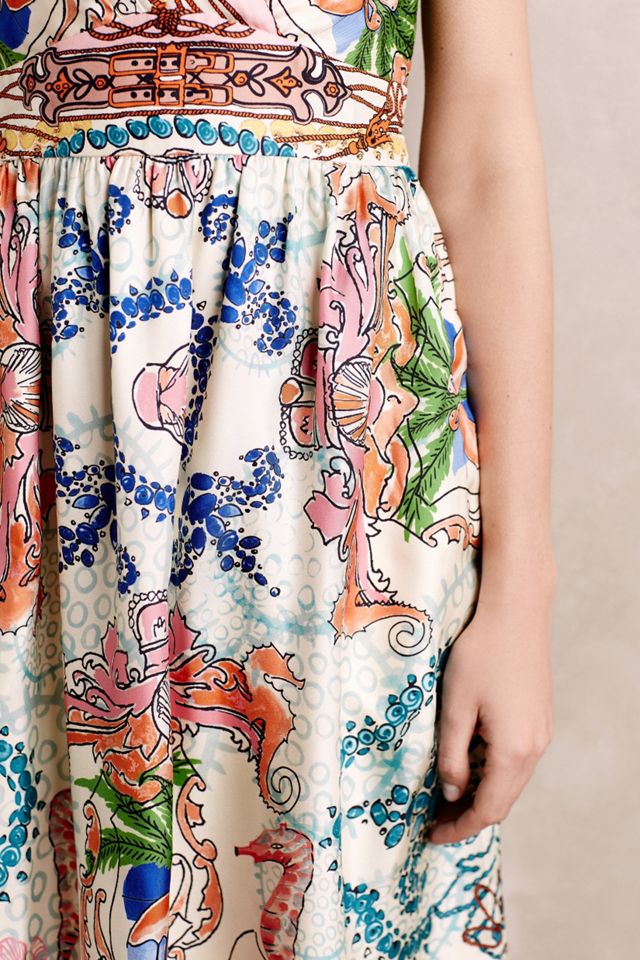 Tied Acionna Silk Dress #2