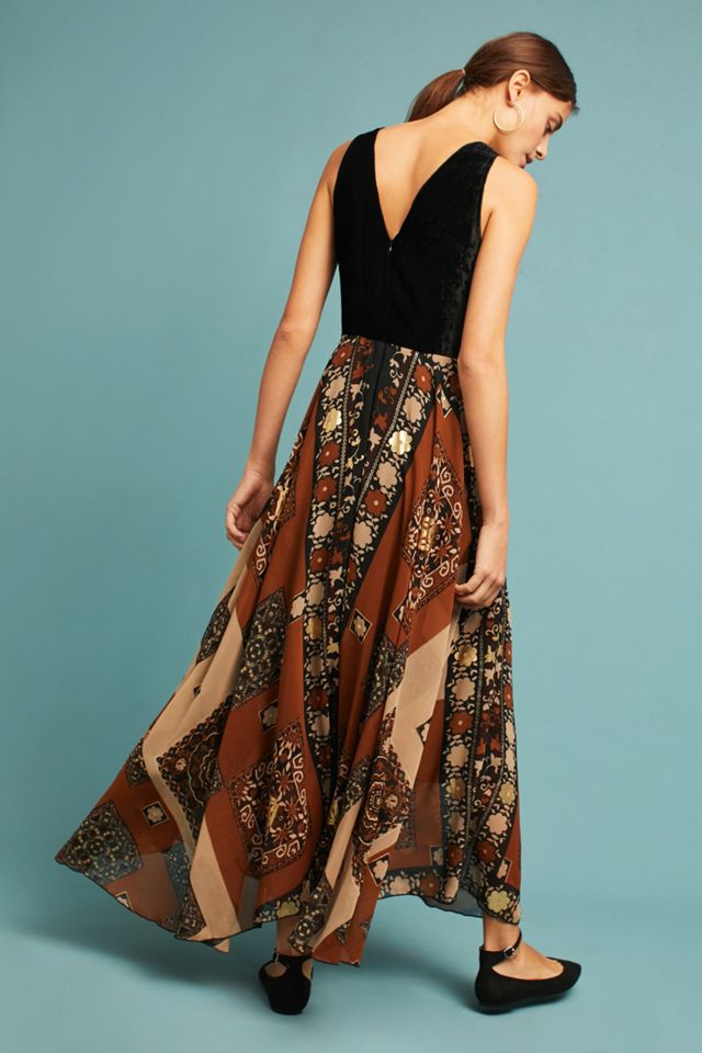 knee length dresses for ladies Deema Tiered Maxi Dress Green / L main image 0
